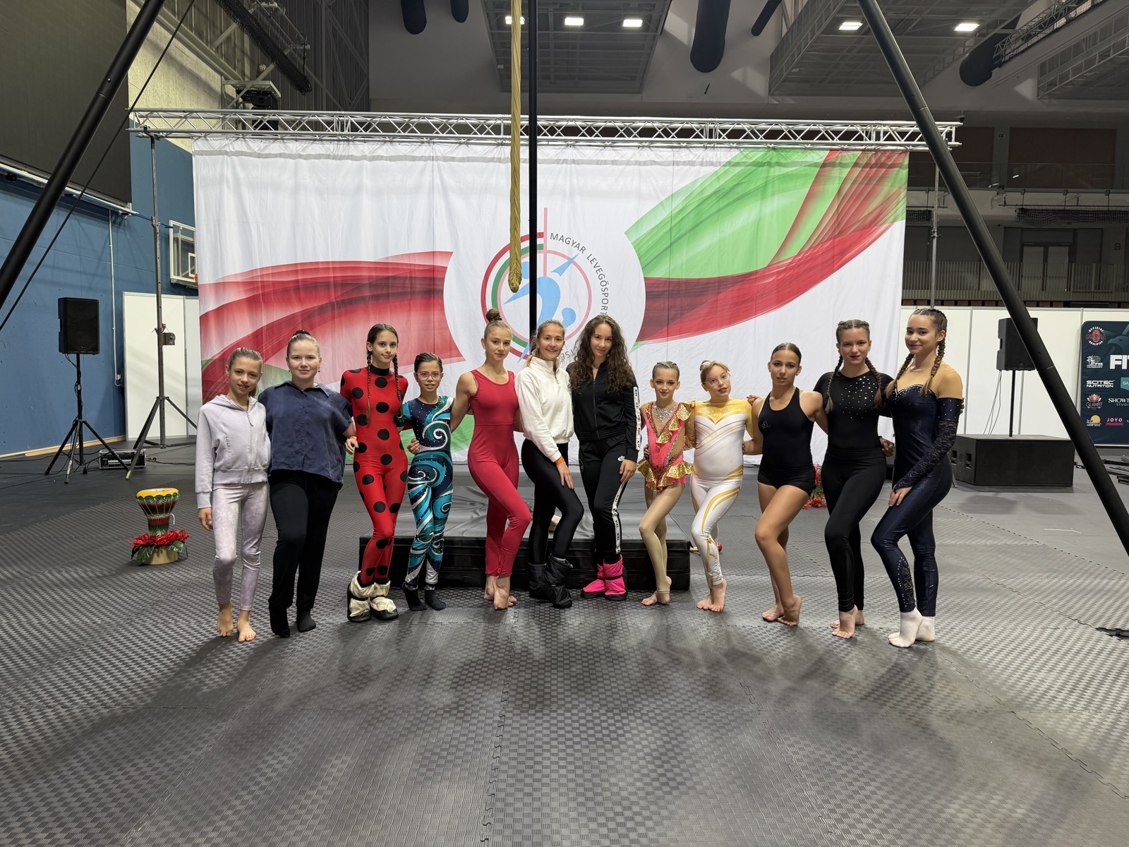 Csoportkép a Fitparádé helyszínén.